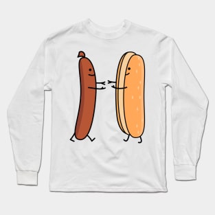 Funny sausage and bun couple Long Sleeve T-Shirt